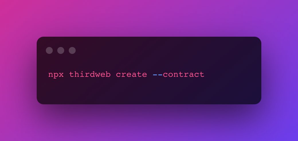 Creating a Basic Smart Contract Using Thirdweb